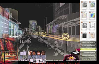 A digital rendering of a cityscape. A digital rendering of a cityscape.