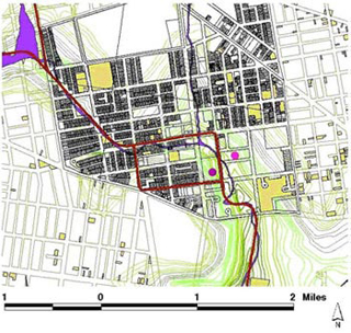 A map of Mill Creek, PA. A map of Mill Creek, PA.