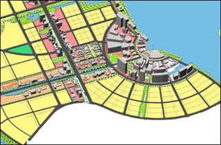 Plan for a new civic center in Gaoming, China. Plan for a new civic center in Gaoming, China.