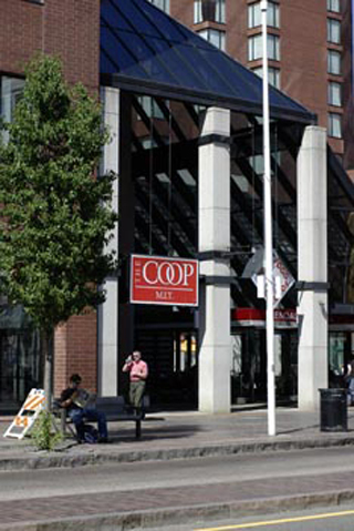A photograph of the entrance to the MIT/Harvard Cooperative Society. A photograph of the entrance to the MIT/Harvard Cooperative Society.